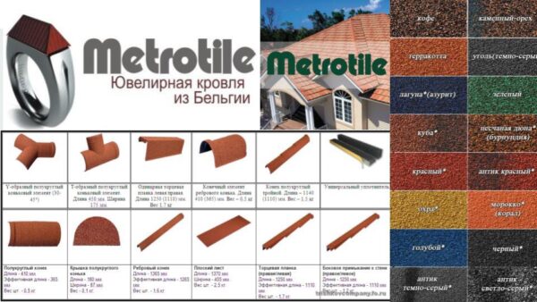 Композитная черепица  Метротайл MetroBond Brown — изображение 8