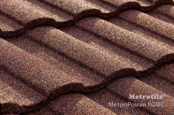 Композитная металлочерепица Metrotile Roman Bordeaux — изображение 6