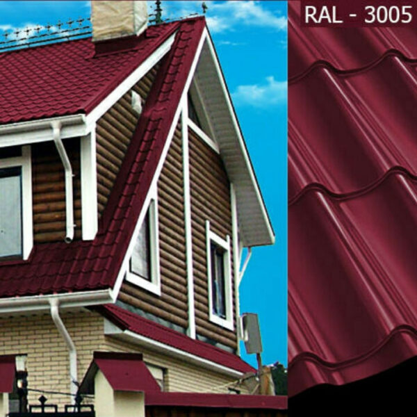 Металлочерепица ArcelorMittal (Арсенал) RAL 6005 / 0,5 мм / PEMA / Zn-200 — изображение 5