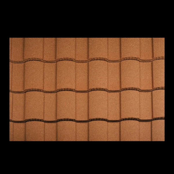 Композитная модульная черепица "Metrotile Roman" (Роман) цвет Terracotta. — изображение 2