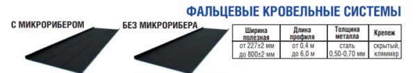 Фальцевая картина, кровля Термастил PE 0,5 мм RAL 9006 ArselorMittal Польша — изображение 6
