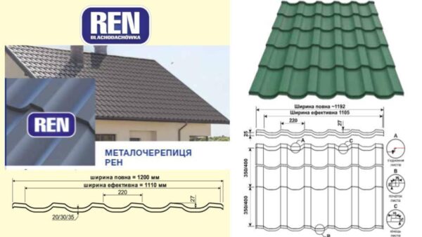 Металлочерепица REN 0,5 мм RAL 7024 PE 25 MK - Pruszynski — изображение 3