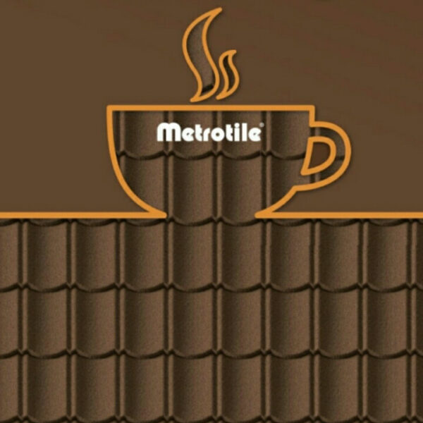 Kомпозитная металлочерепица Metrobond coffee. — изображение 2