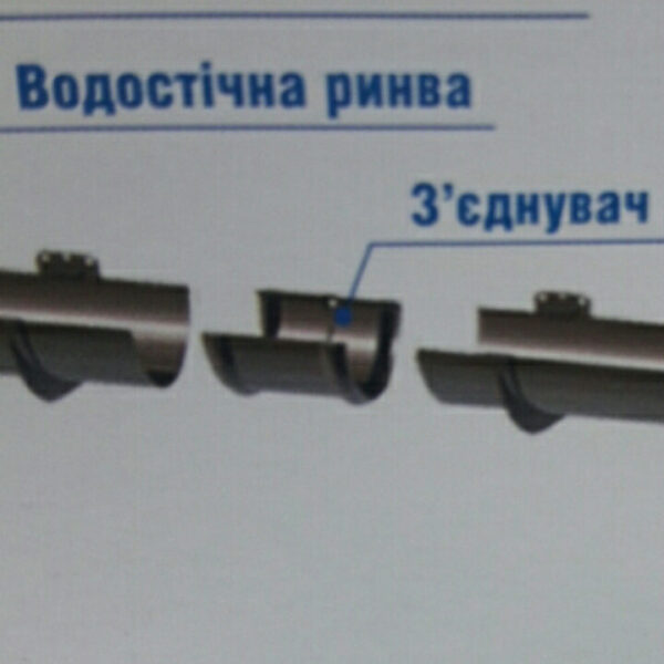 Соединитель водосточного желоба Polivent 125 мм. — изображение 2