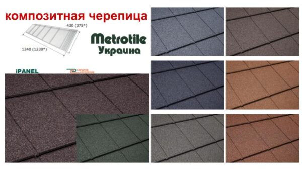 Композитная черепица Metrotile iPANEL (Айпэнэл) Grafit — изображение 10
