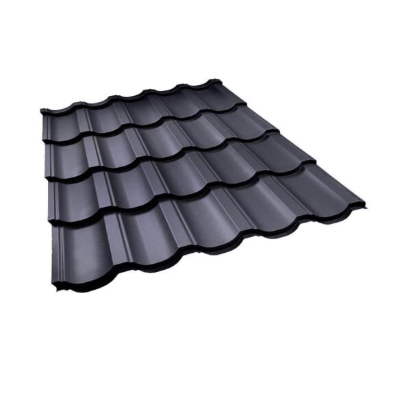 Металлочерепица Modern (Модерн) ArcelorMittal 0,5 Ral 8017 MAT — изображение 10