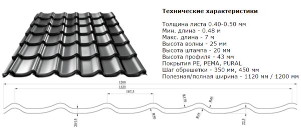 МЕТАЛЛОЧЕРЕПИЦА DELTA RAL 5005 0,5 мм ArcelorMittal Польша — изображение 7