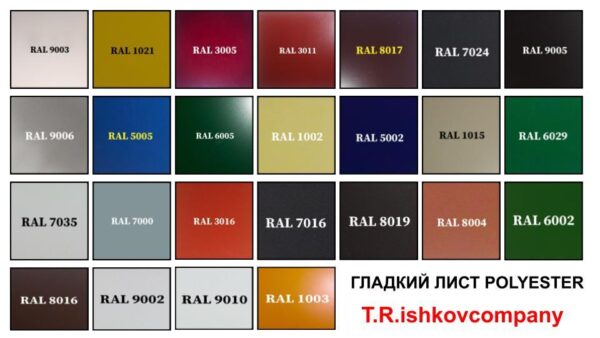 Гладкий Лист 0,5 мм | Arcelor Mittal | RAL 7035 — изображение 4
