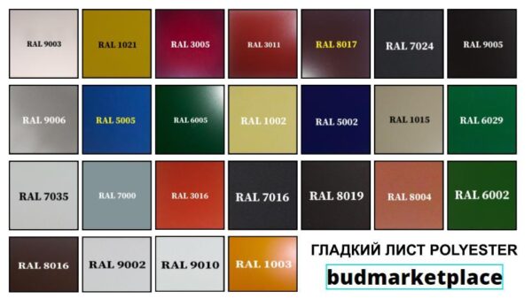 Глянцевый гладкий лист 0,7 мм | Arcelor Mittal | Ral — изображение 7