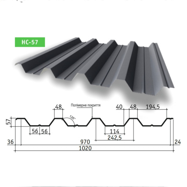 НС 57 профлист НС 57 профлист