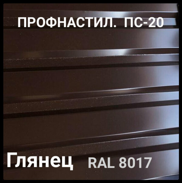 Профнастил ПС 20 0,45 мм Ral 3005 Бордовый глянец (Китайская сталь) — изображение 4