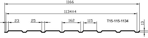 Низкий профнастил T15
