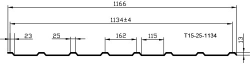 Низкий профнастил T15
