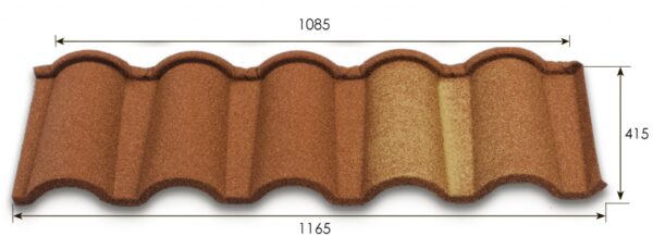 Композитная черепица Metrotile Romana ( Terra-Cotta ) — изображение 7