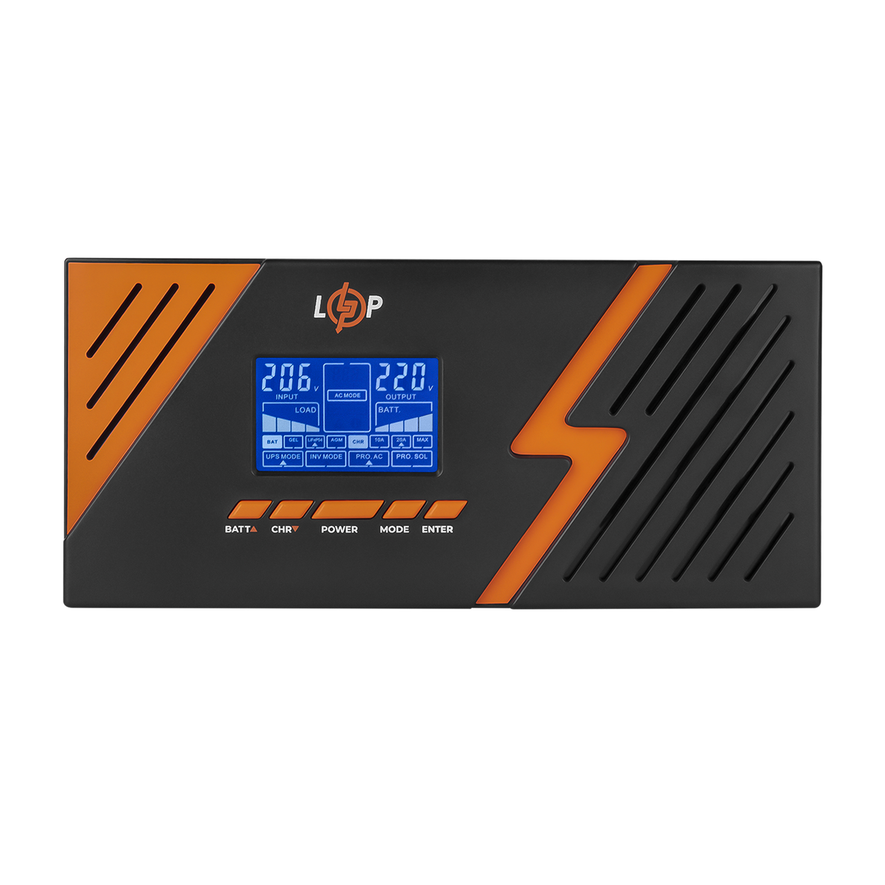 ДБЖ з правильною синусоїдою 12V LPM-PSW-1500VA (1050Вт) Black — изображение 2