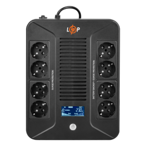 Лінійно-інтерактивне ДБЖ LogicPower LP-600VA-8PS (360 Вт)