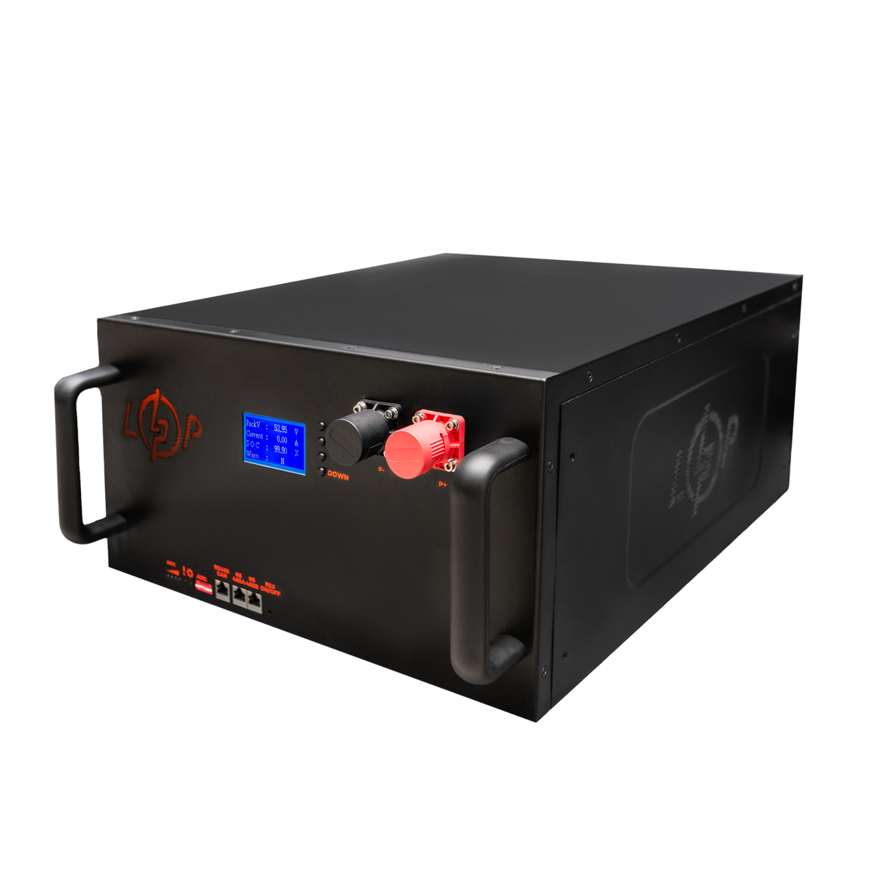 Акумулятор LP LiFePO4 51,2V - 230 Ah (11776Wh) (Smart BMS 200A/100А) з LCD метал RM RS485/CAN — изображение 3