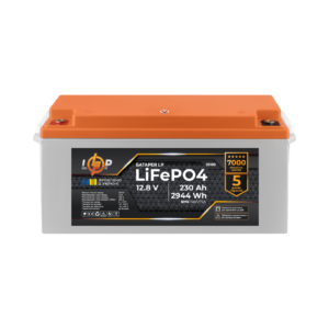 Акумулятор LP LiFePO4 12V-230 Ah (BMS 150A/75A) пластик для ДБЖ