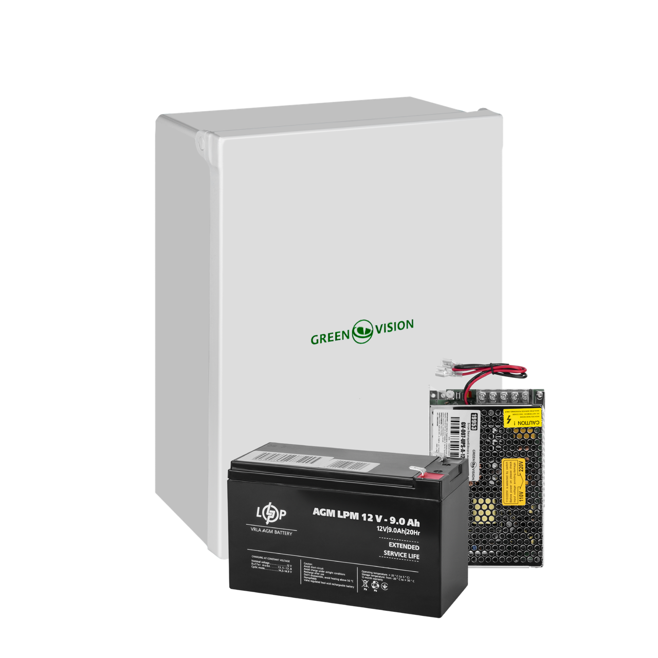 Блок безперебійного живлення в боксі з АКБ GV-007-UPS-A-1203-8A-9Ah