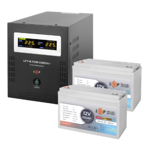 Комплект резервного живлення LP (LogicPower) ДБЖ + гелева батарея (UPS B6000 + АКБ GL 4800W)
