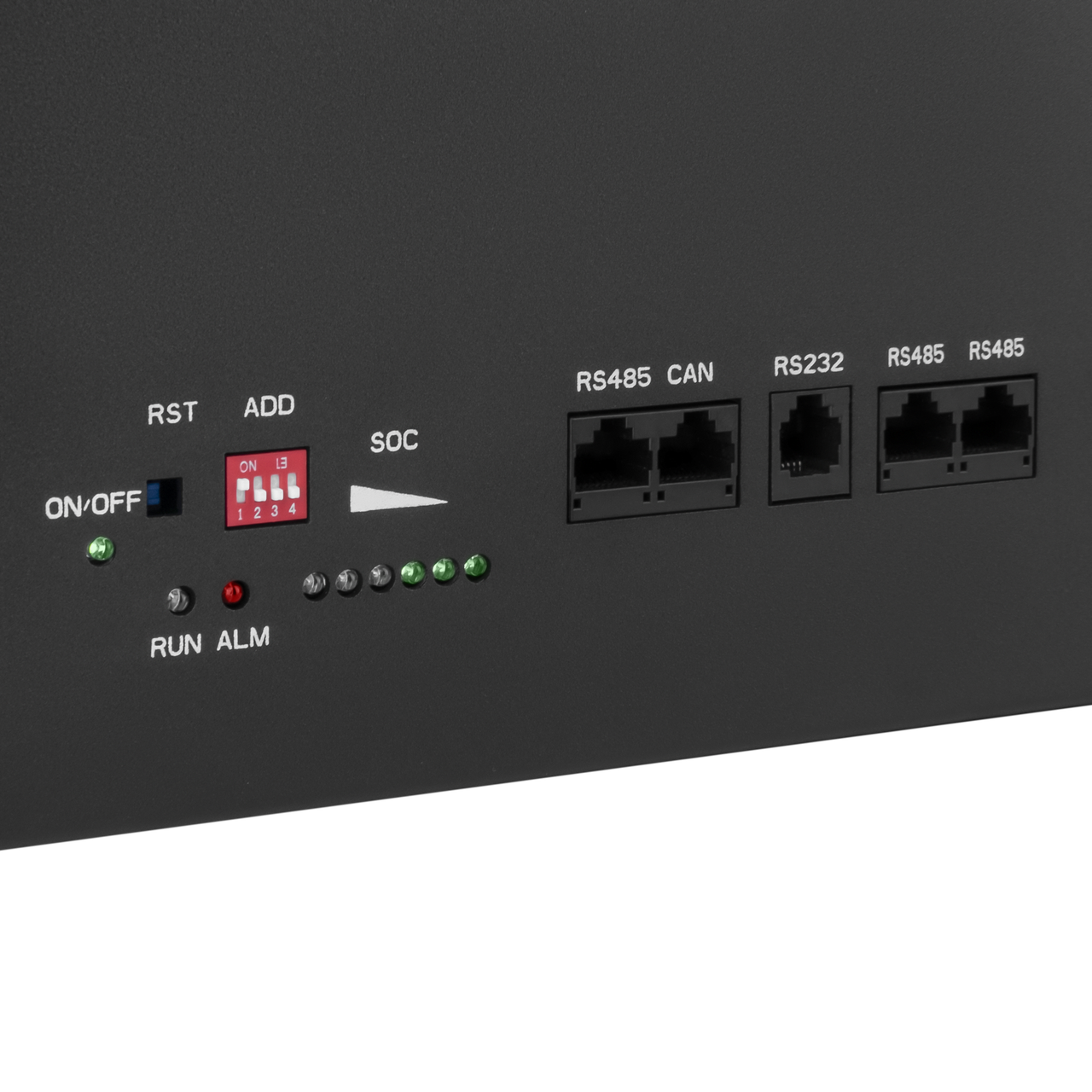 Акумулятор LP LiFePO4 48V (51,2V) - 230 Ah (11776Wh) (Smart BMS 200A) з LCD RM RS485/CAN — изображение 5