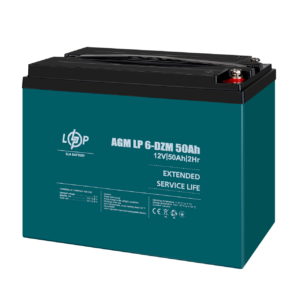 Тяговий олив'яно-кислотний AGM акумулятор LP 6-DZM-50 Ah