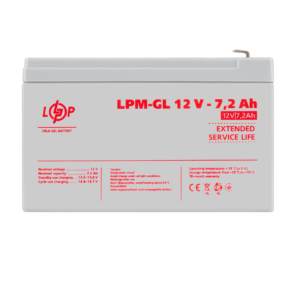 Акумулятор гелевий LPM-GL 12V - 7.2 Ah