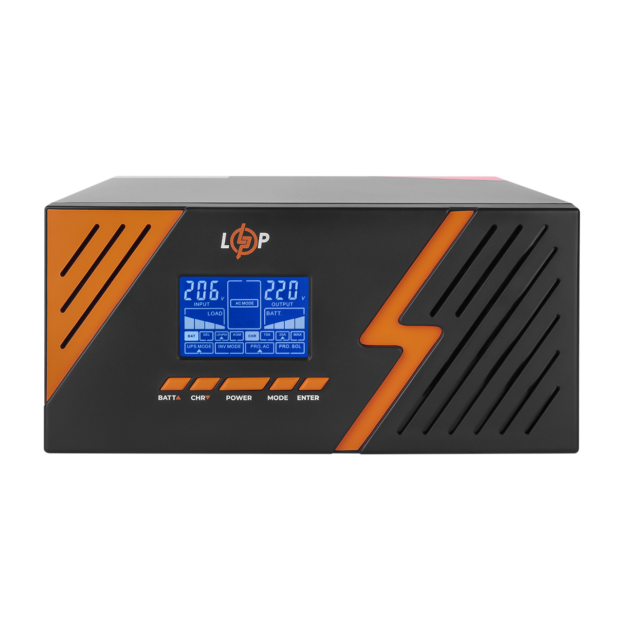 ДБЖ з правильною синусоїдою 12V LPM-PSW-1500VA (1050Вт) Black — изображение 3