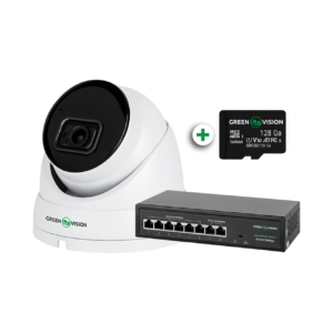 Комплект відеоспостереження з функцією розпізнавання облич на 1 IP камеру GV-803