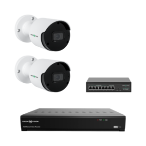 Комплект відеоспостереження на 2 камери 5MP (Ultra AI) GV-IP-K-W80/02