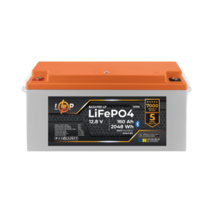 Акумулятор LP LiFePO4 12,8V - 160 Ah (2048Wh) (BMS 160A/80А) пластик Smart BT