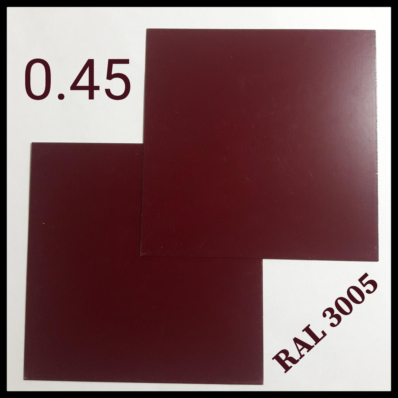 Листовая сталь Metipol 0,45 мм Полимер RAL RAL 3005 - Зображення 2