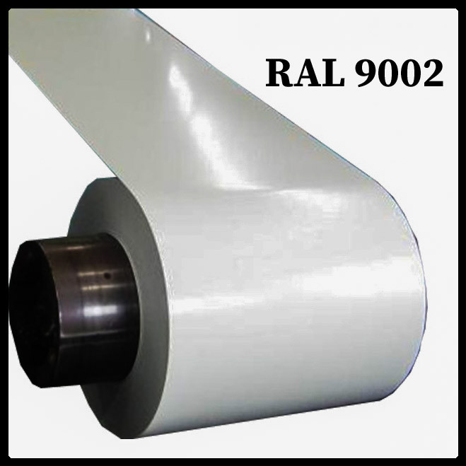 Гладкий лист POLYSTEEL - 0,45 мм / 1250 мм / PE / RAL 9002 Серо-белый - Зображення 3