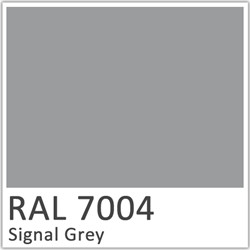 Гладкий лист POLYSTEEL - 0,45 мм / 1250 мм / PE / RAL 7004 серый