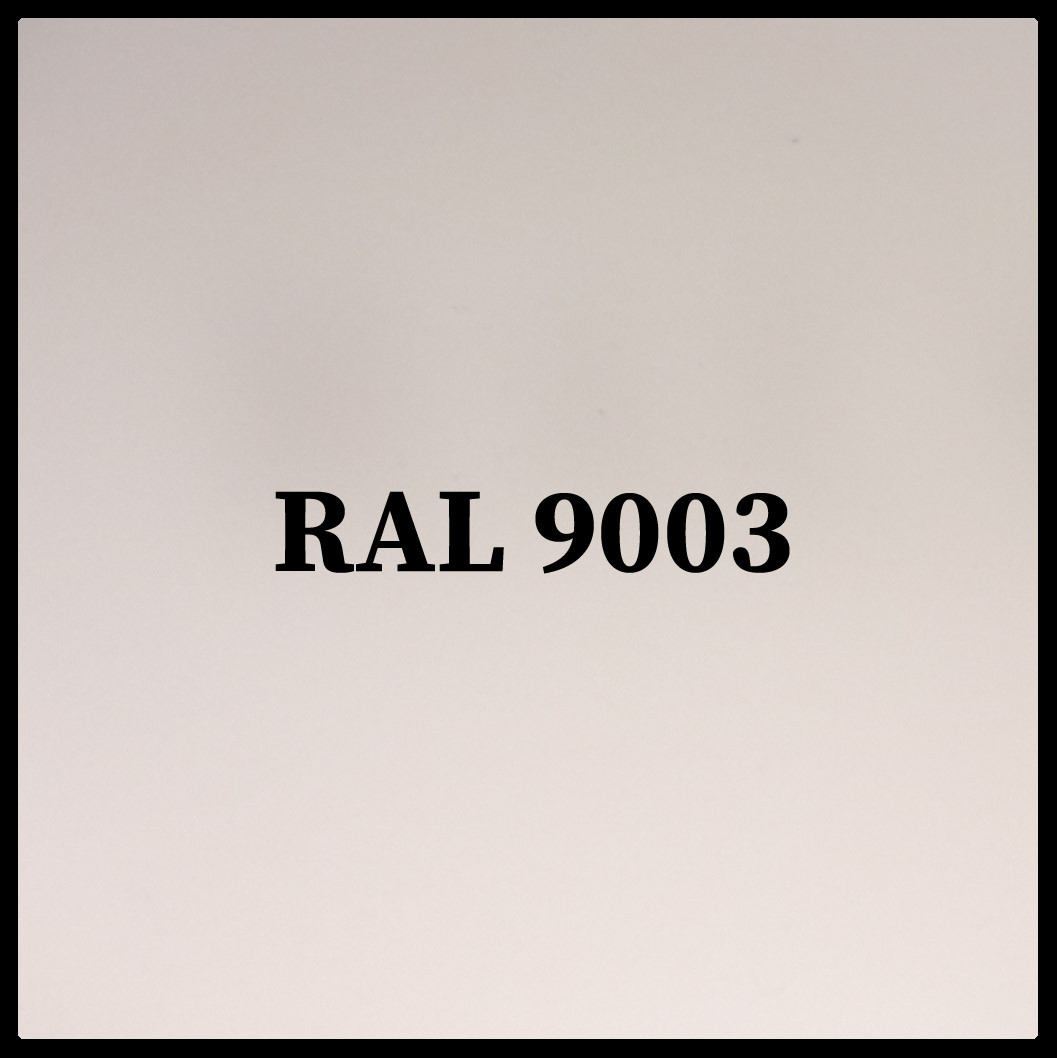 Гладкий лист POLYSTEEL - 0,45 мм / 1250 мм / PE / RAL 9003 снежно белый