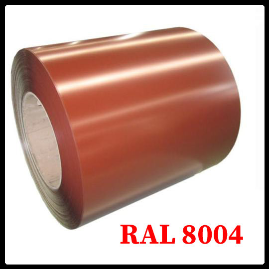 Гладкий лист 0,47 мм "Arvedi" Polyester RAL 8004 - Зображення 4