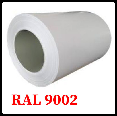 Гладкий лист POLYSTEEL - 0,45 мм / 1250 мм / PE / RAL 9002 Серо-белый - Зображення 4