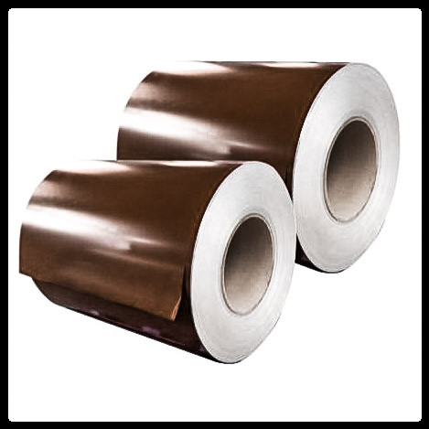 Сталь в рулонах / SeAH Steel / оцинкованная с полимерным покрытием AKZO NOBEL (Юж.Корея) 8017 шоколадно-коричневый - Зображення 4