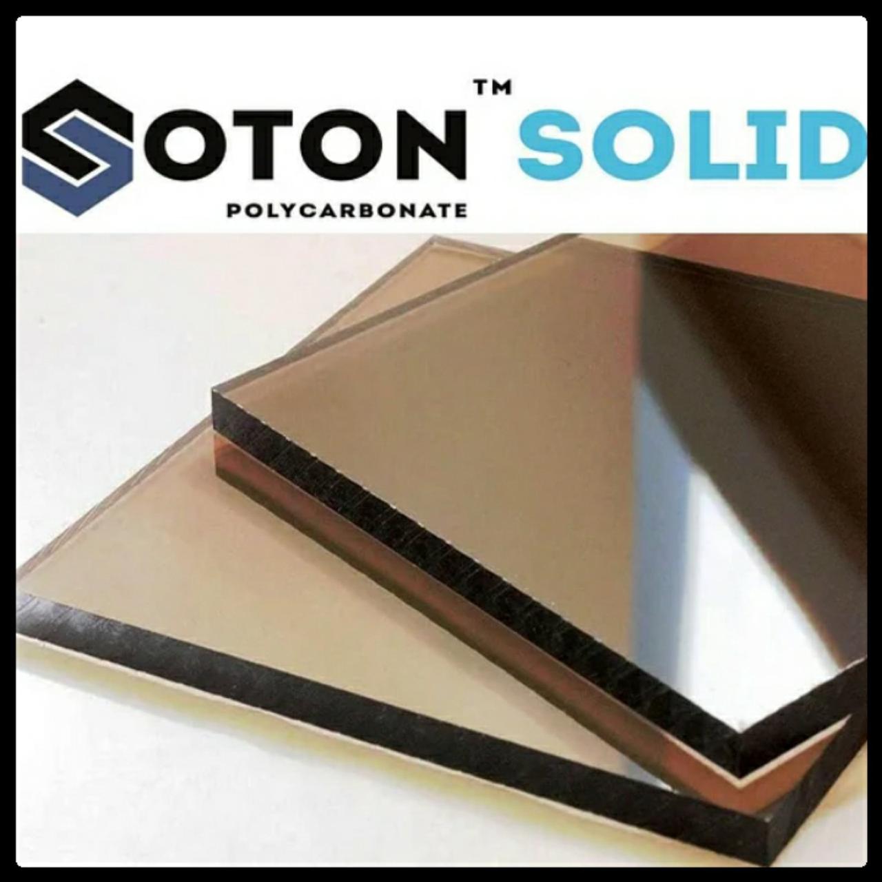 Монолитный поликарбонат - Soton SOLID | 4 мм | Бронзовый | - Зображення 3