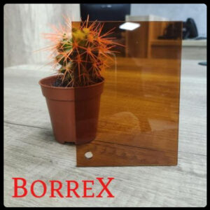 Монолитный поликарбонат - "BORREX" (BRONZA Янтарная) Лист 2050*3050*2 мм