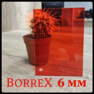 Монолитный поликарбонат - "BORREX" RED T- 6 мм