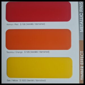Алюминиевая композитная панель SARAY Aluface - FR S 120  Orange (Vemikli / Varnished)